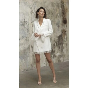 Rime Arodaky Lui Mini Dress White Size 4